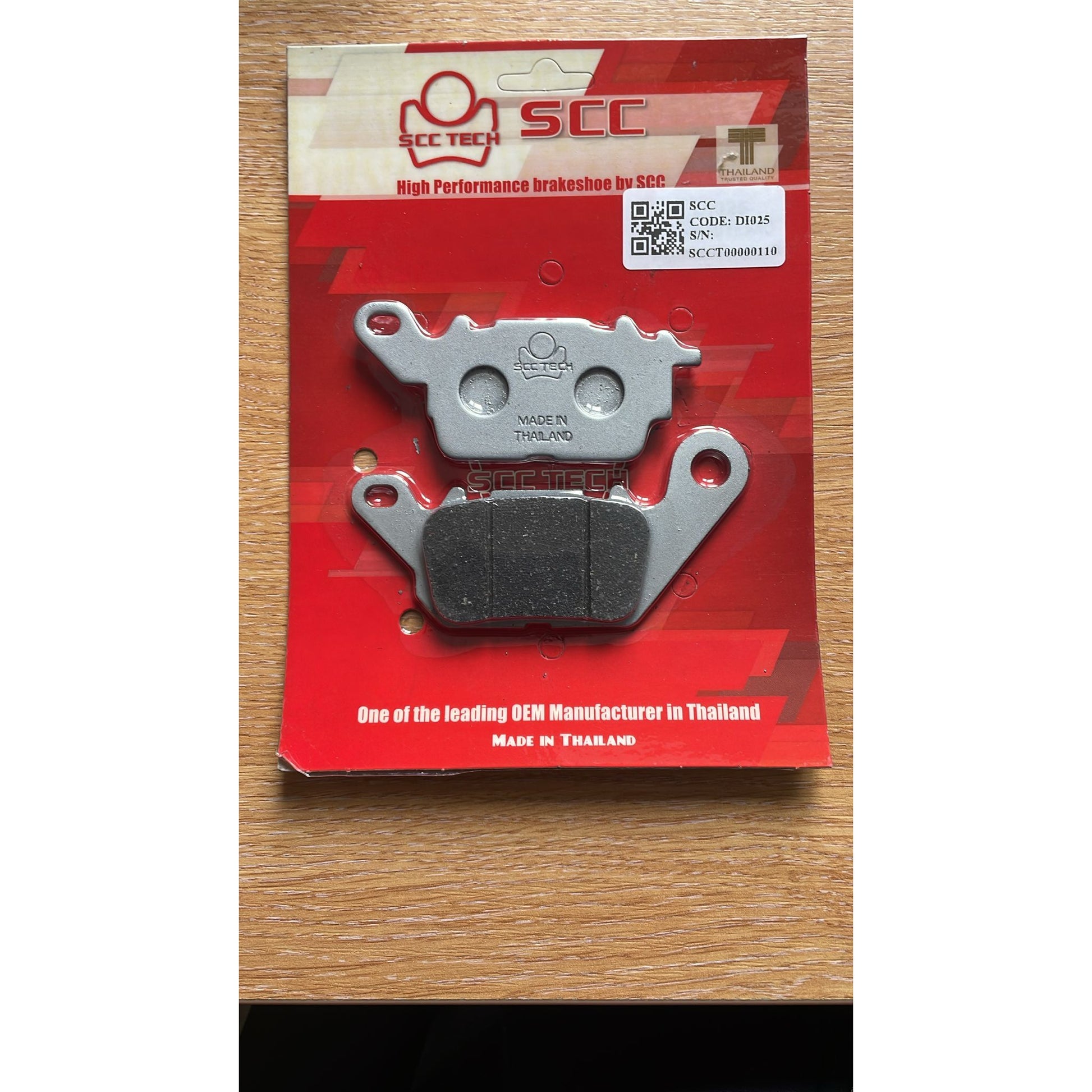 Yamaha Nmax 2015 – 2024 SCC Front Brake Pads - DC Parts