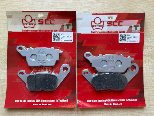 Yamaha Nmax 2015 - 2025 SCC Front & Rear Brake pads - DC Parts