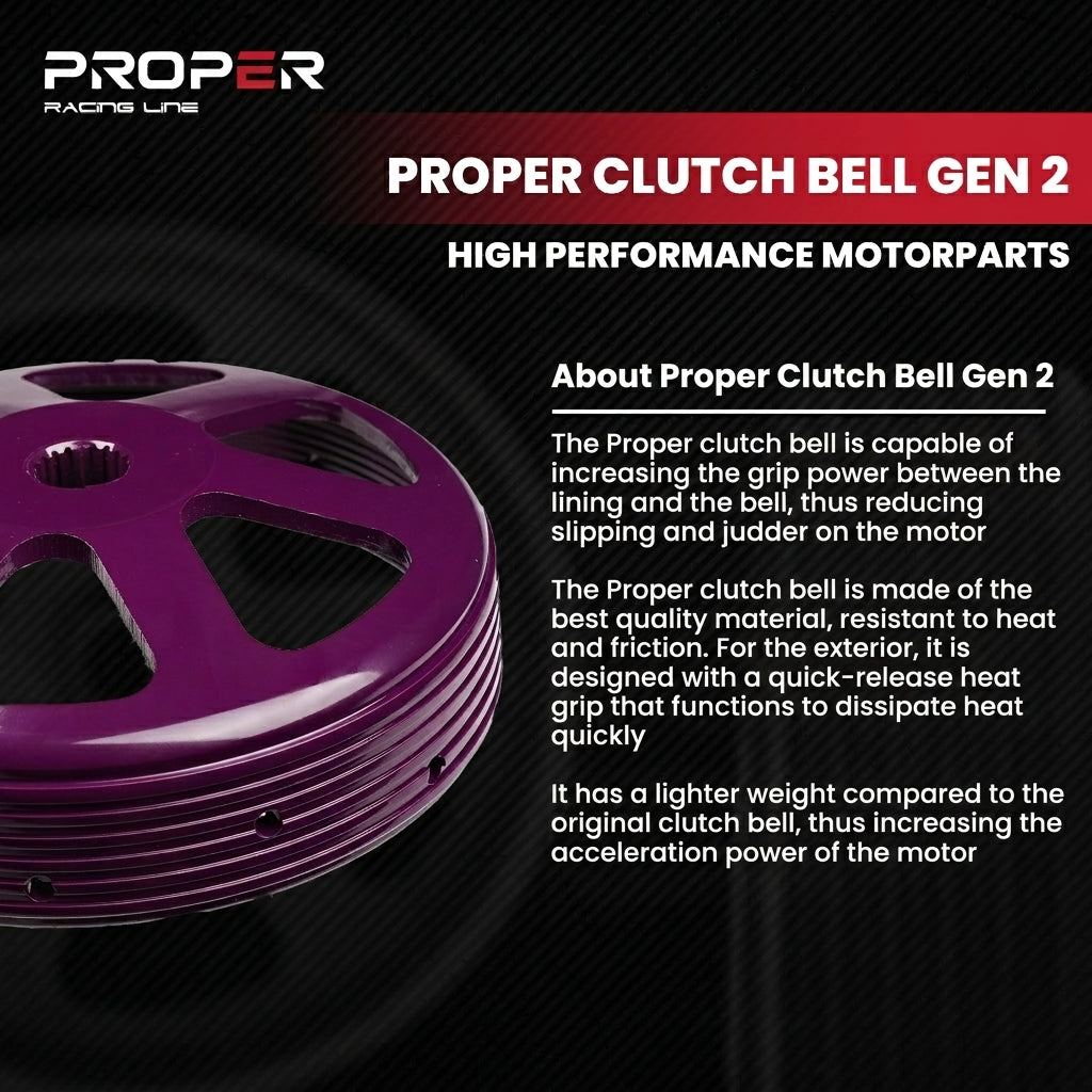 Honda PCX 2021 - 2024 Proper Racing Clutch Bell Gen 2