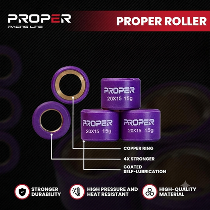 Honda PCX 2014 - 2017 13G Proper Racing Rollers