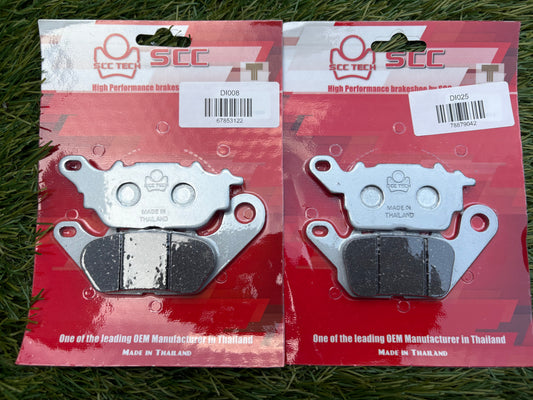 Yamaha Nmax 2015 - 2020 SCC Front & Rear Brake Pad Set