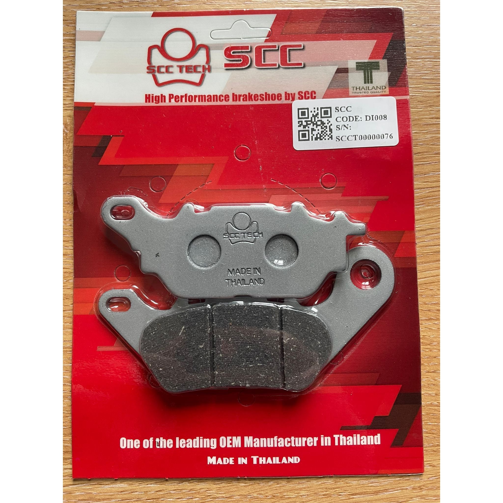 Yamaha Nmax 2015 – 2024 SCC Rear Brake Pads – DC Parts